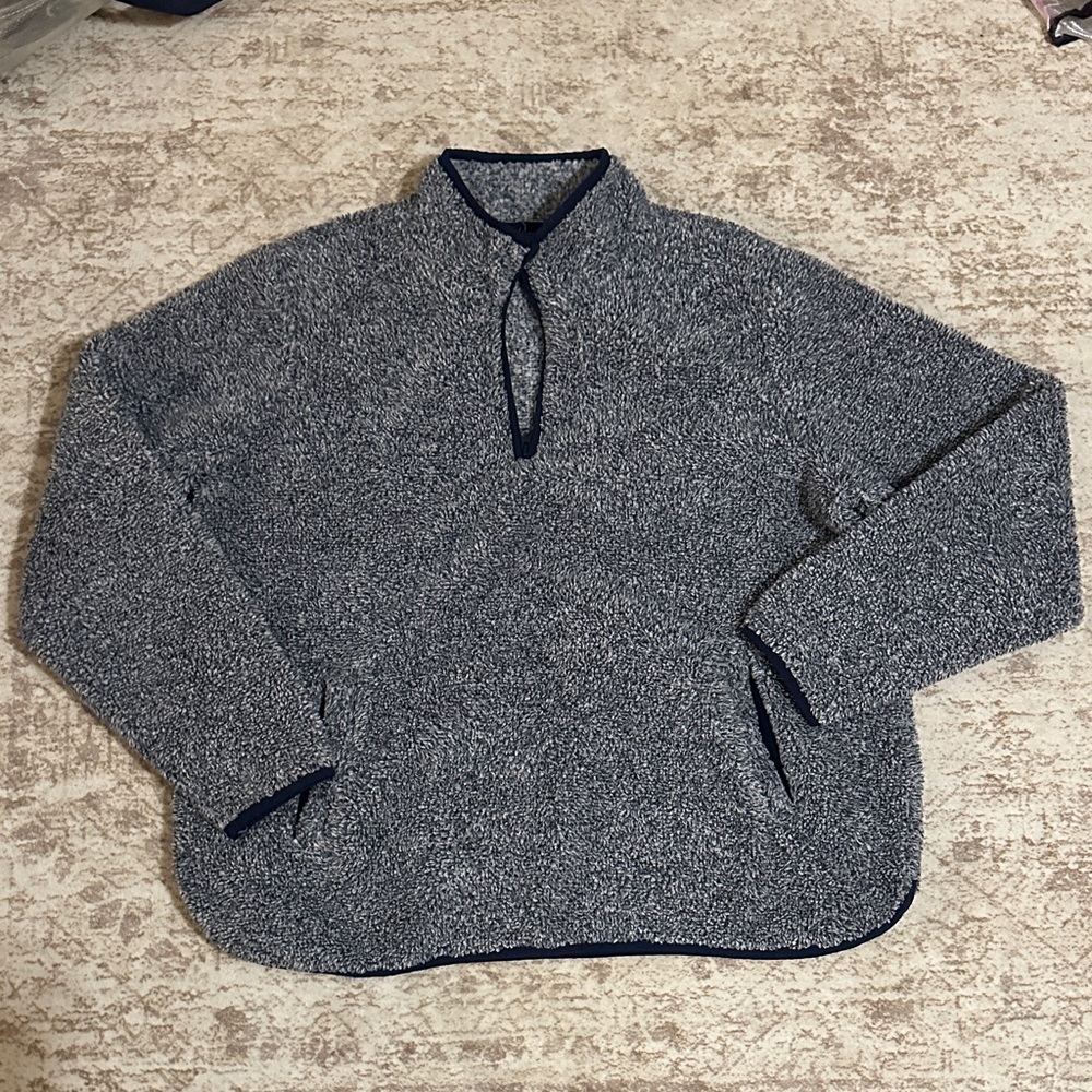 St. John's Bay Women's Blue Teddy Jacket